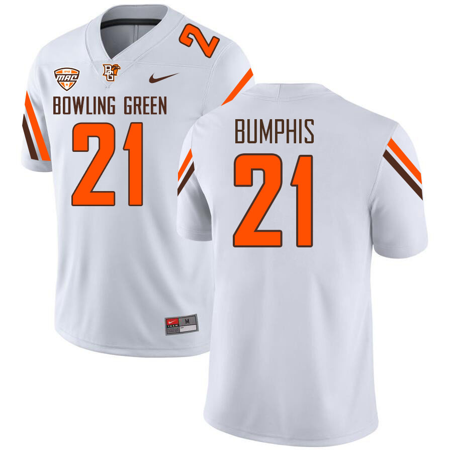 Bowling Green Falcons #21 Todd Bumphis College Football Jerseys Stitched-White